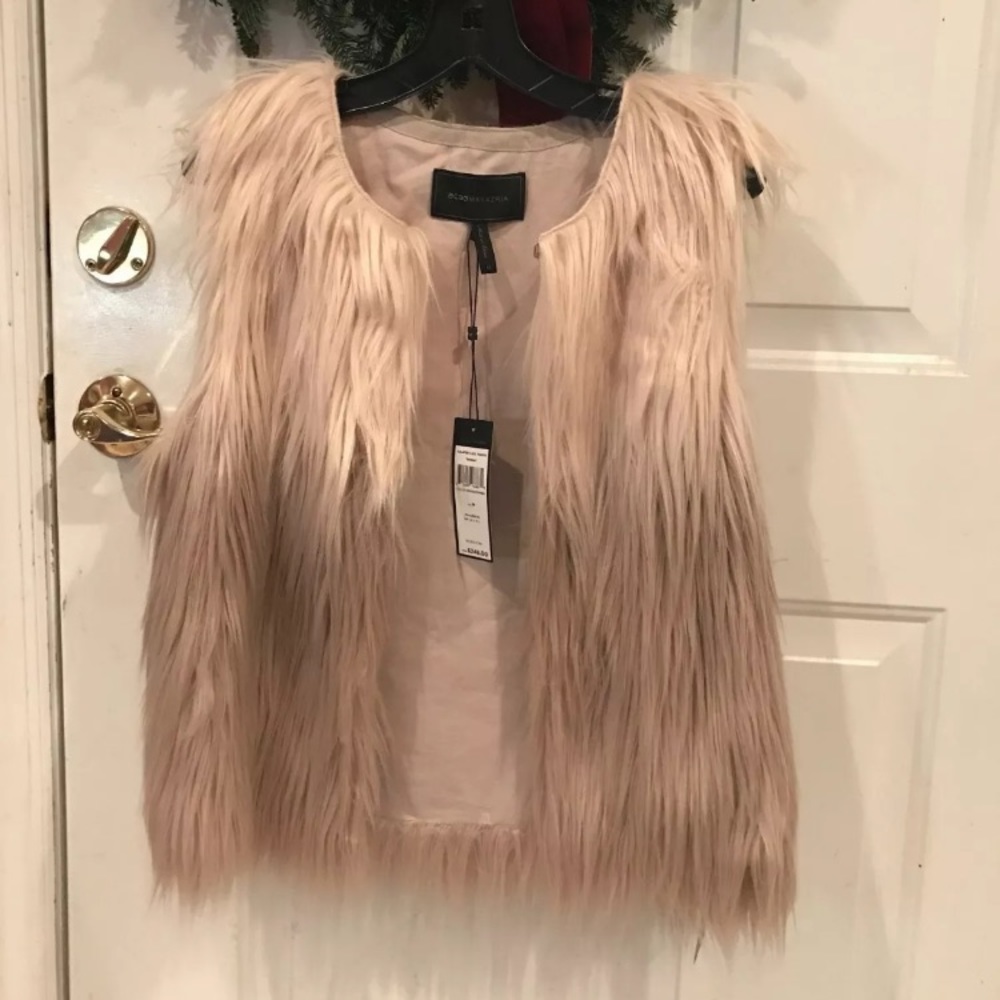 Bcbg Bonni Ombré Faux-fur Vest
